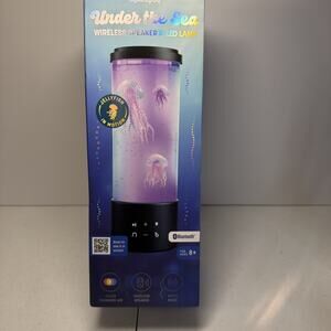 Wonderlit Jellyfish Lamp Bluetooth Speaker LED Multicolor- White Noise- NIB